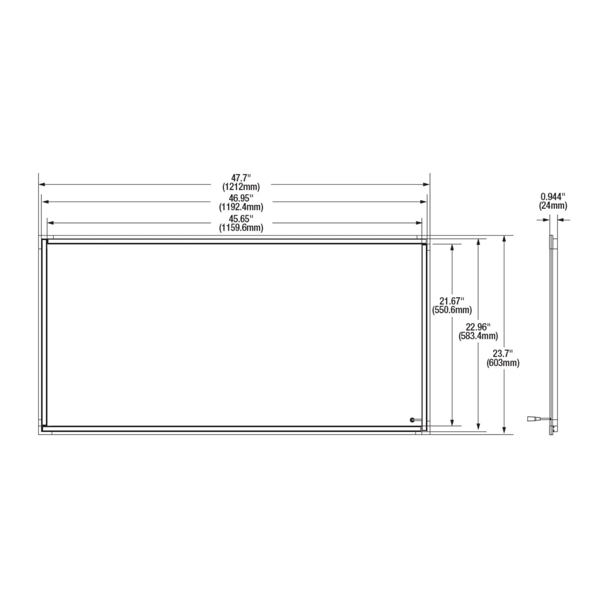 2x4 TFit LED Frame Light, 45 Watts, 4950 Lumens, 35K/40K/50K, 120/347V