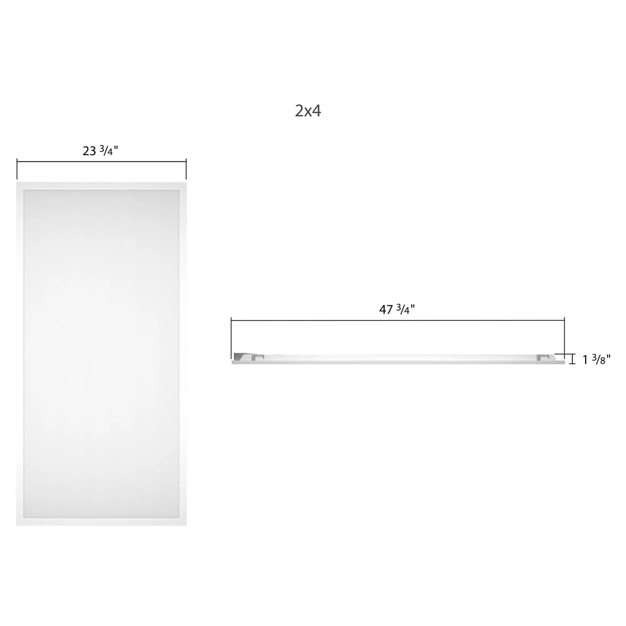 RAB T17FA-2X4 2x4 LED Troffer 6521 Lumens 50W Selectable CCT 120-277V Recessed White