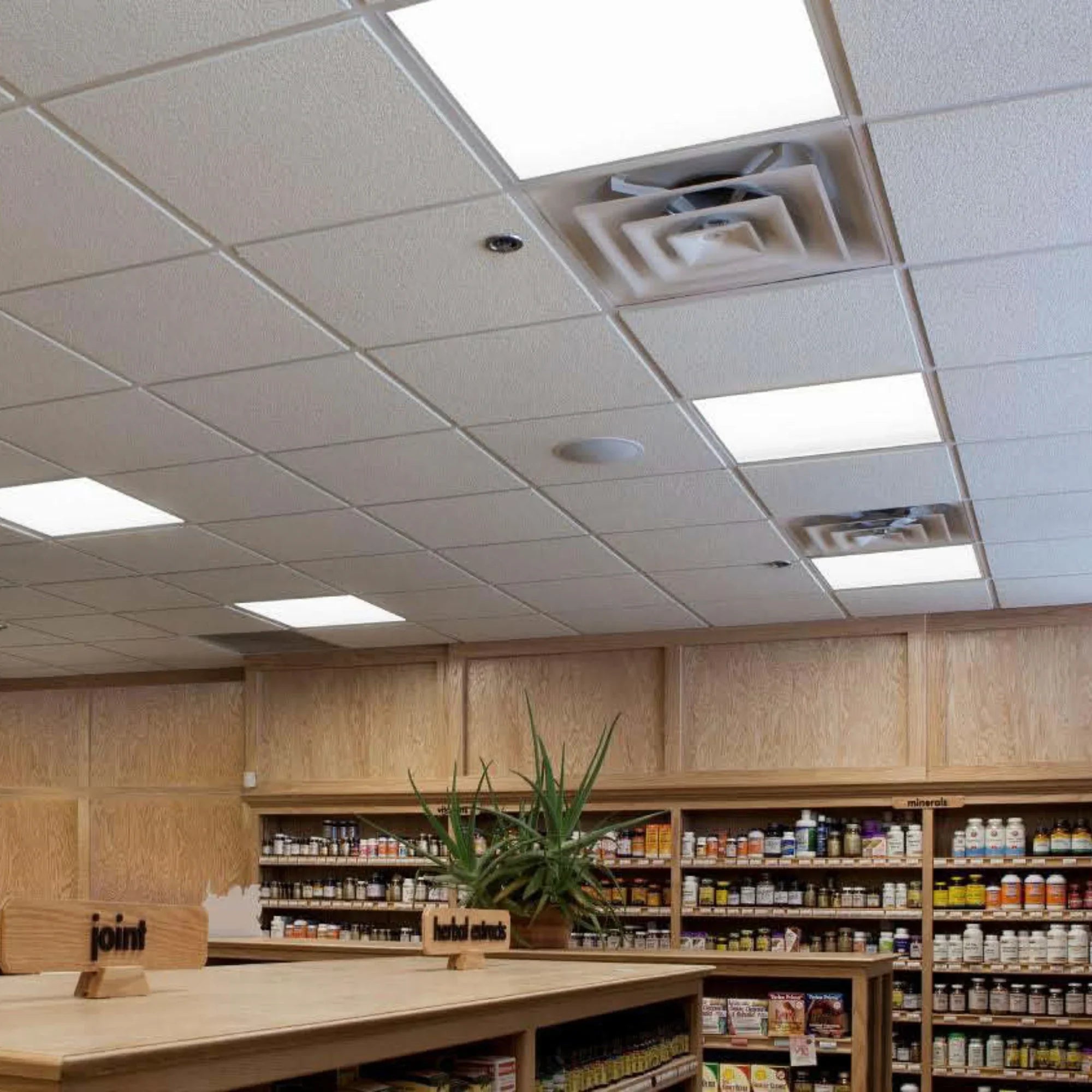 RAB T34FA-2X2 LED Flat Panel Light - 4,328 Lumens, 40W, Selectable 3500K/4000K/5000K, 120-277V