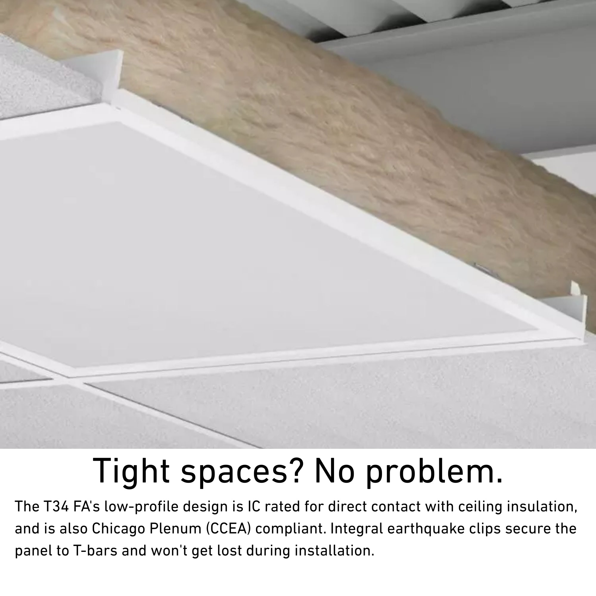 2x4 LED Flat Panel Light, 6000 Lumens, 50W, 35K/40K/50K, 120/277V