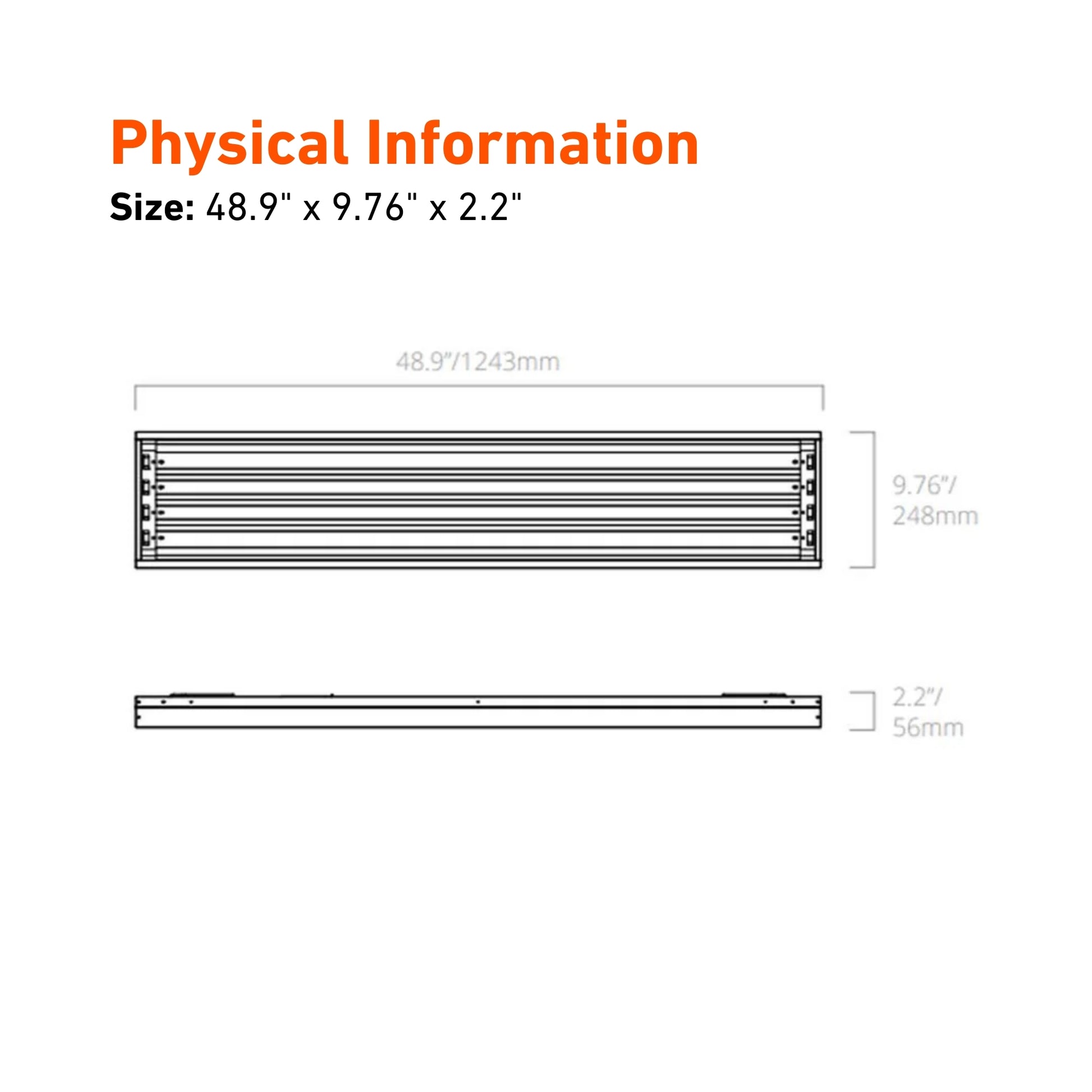 4ft LED Tube Ready High Bay Fixture, 4-Lamp Type-B T8 Ballast Free - Bees Lighting