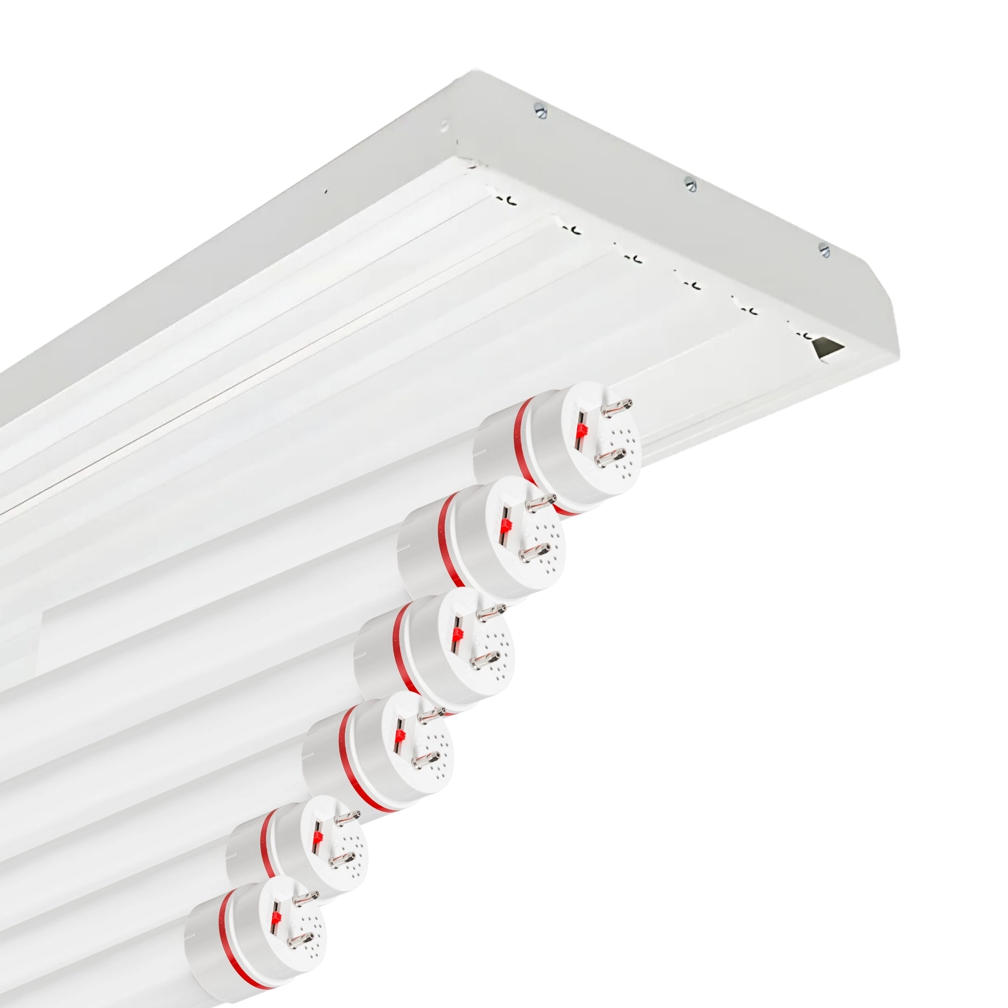4ft LED Shop Light High Bay with 6 T8 LED Tubes, 12000 Lumens, Ballast-Free