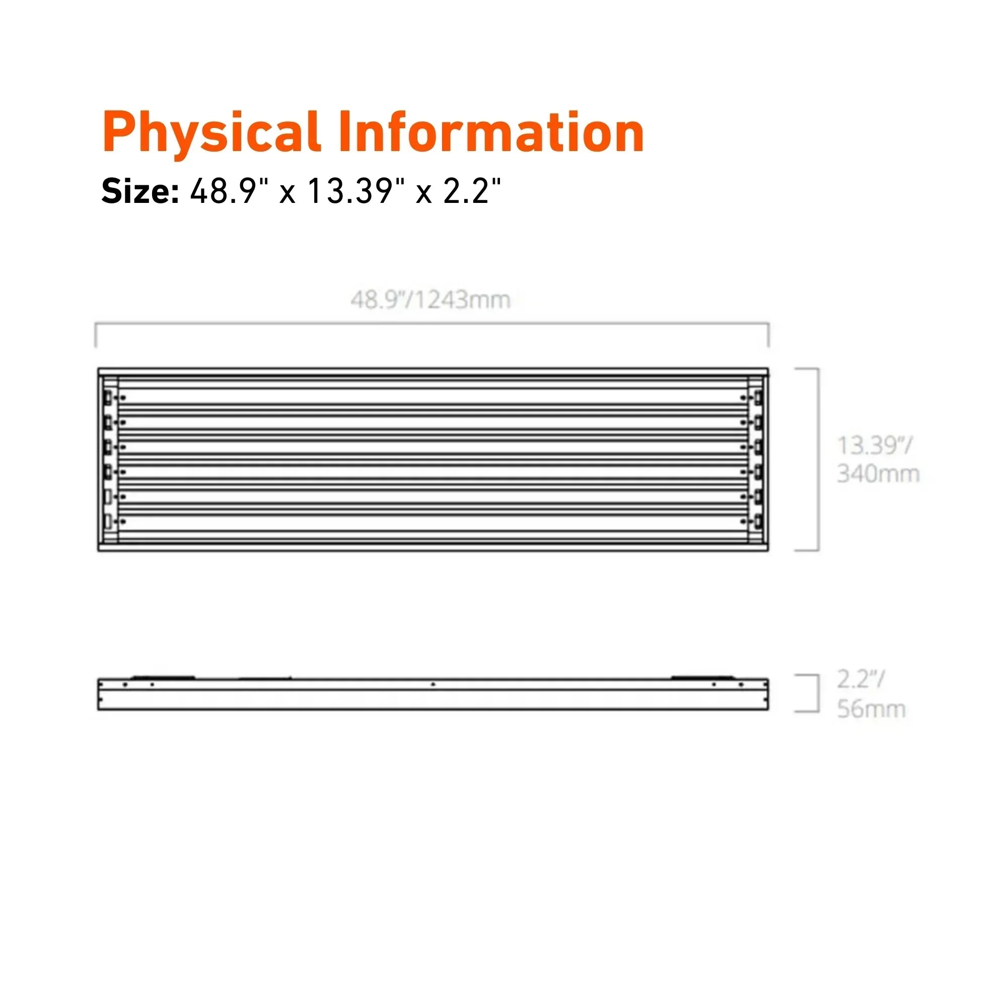 T8BFHIBAY/6LAMP/48WH: 4ft LED Fluorescent High Bay | Bees Lighting