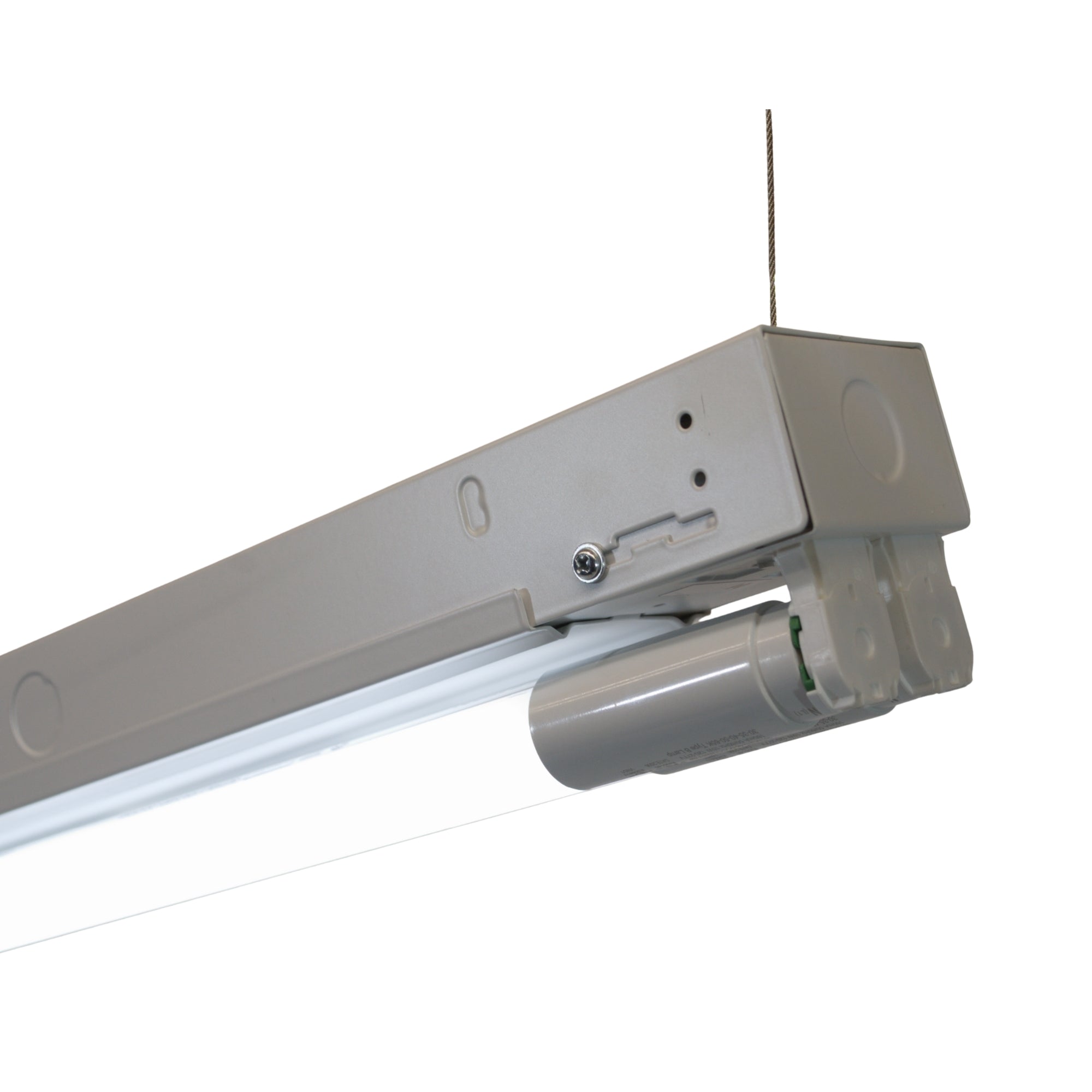 2ft LED Shop Light Strip Fixture, 4000 Lumens, Selectable CCT, 2-lamps Type-B T8