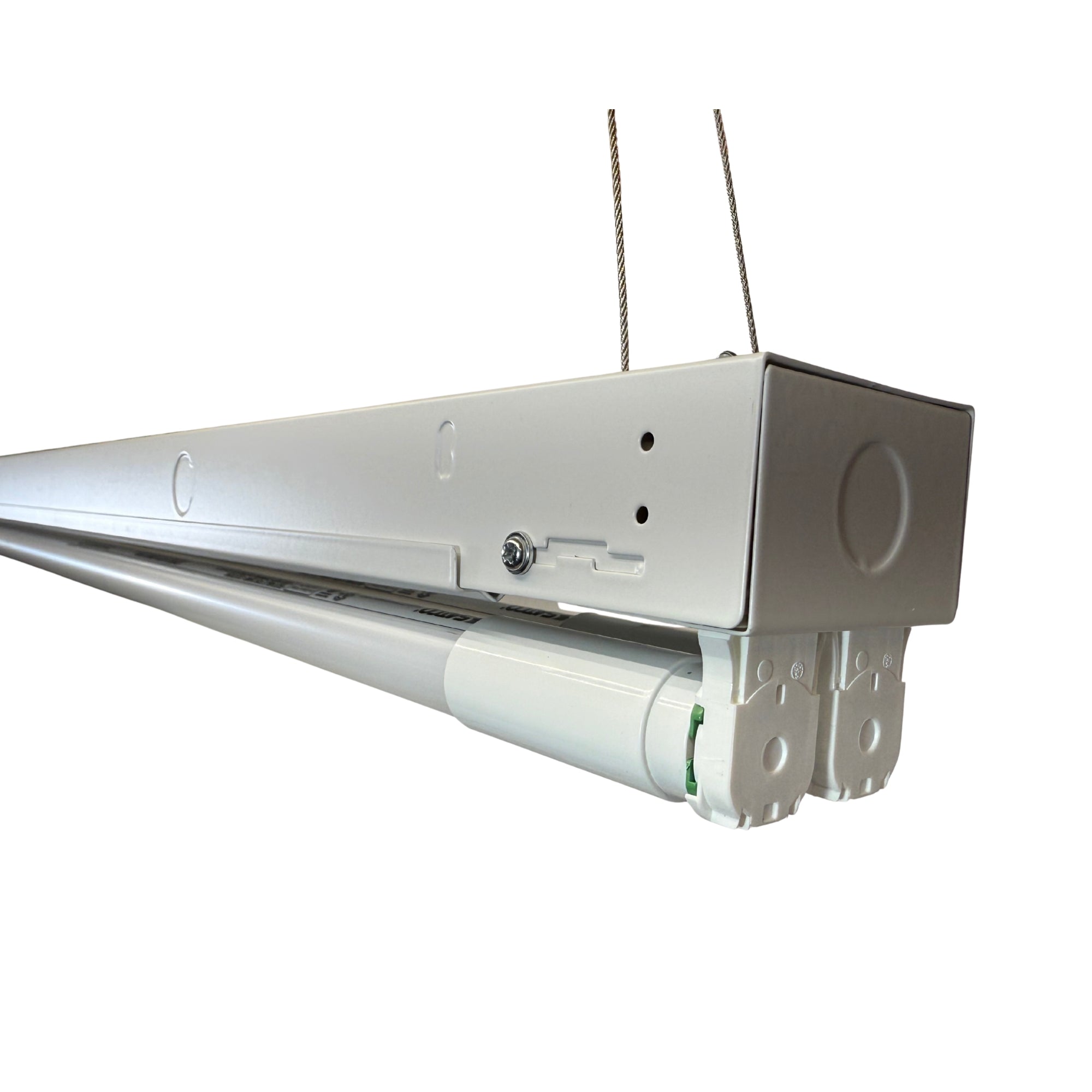 2ft LED Shop Light Strip Fixture, 4000 Lumens, Selectable CCT, 2-lamps Type-B T8