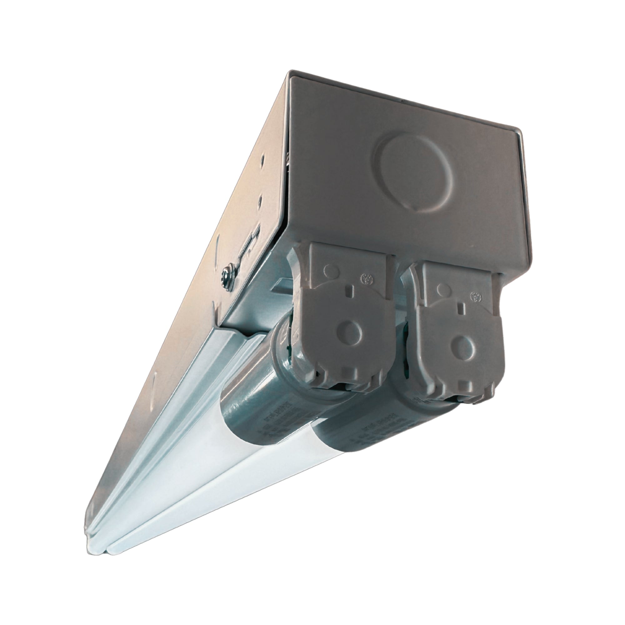 2ft LED Shop Light Strip Fixture with 2 T8 LED Tubes, 4000 Lumens, Ballast-Free