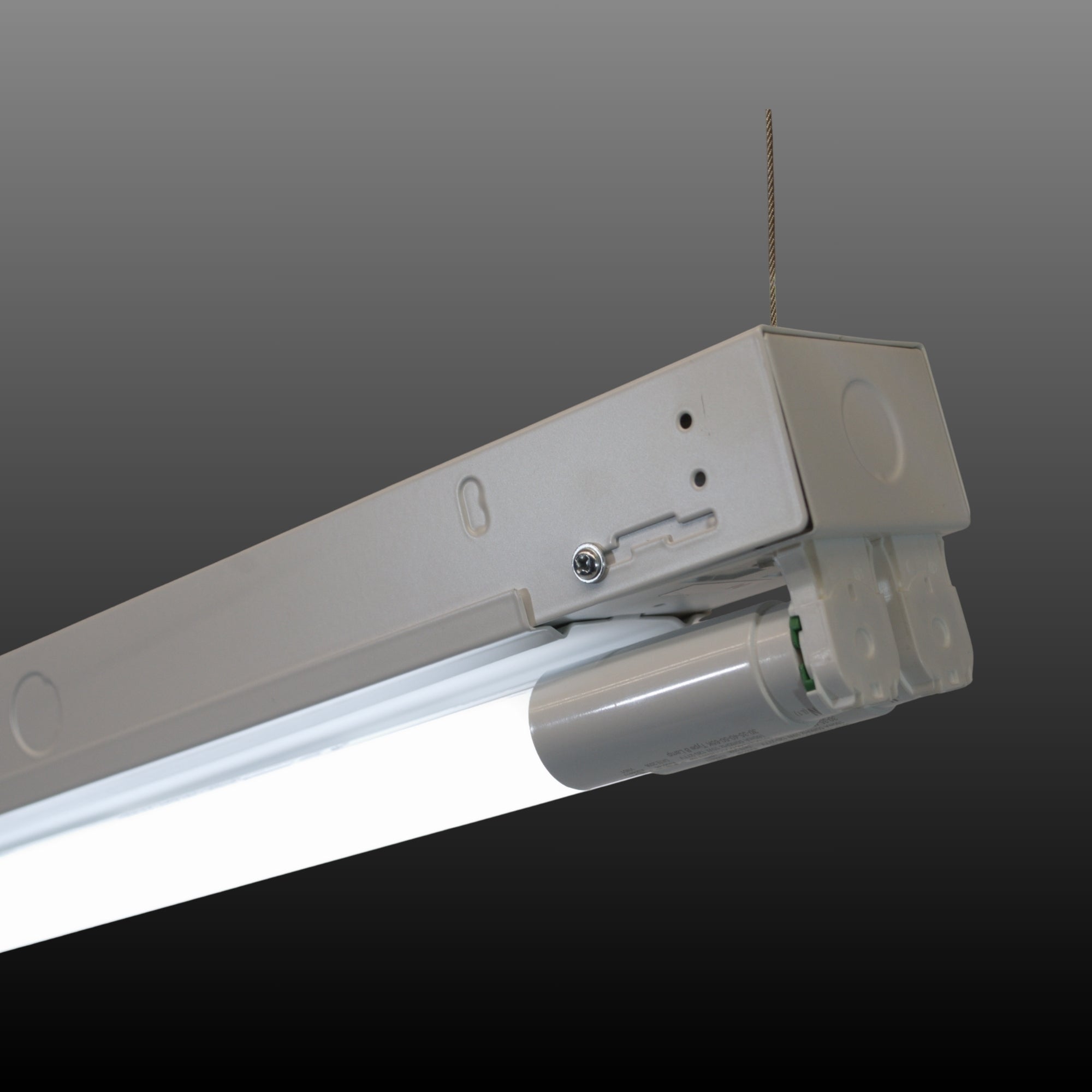 4ft LED Shop Light Strip Fixture with 2 T8 LED Tubes, 4000 Lumens, Ballast-Free