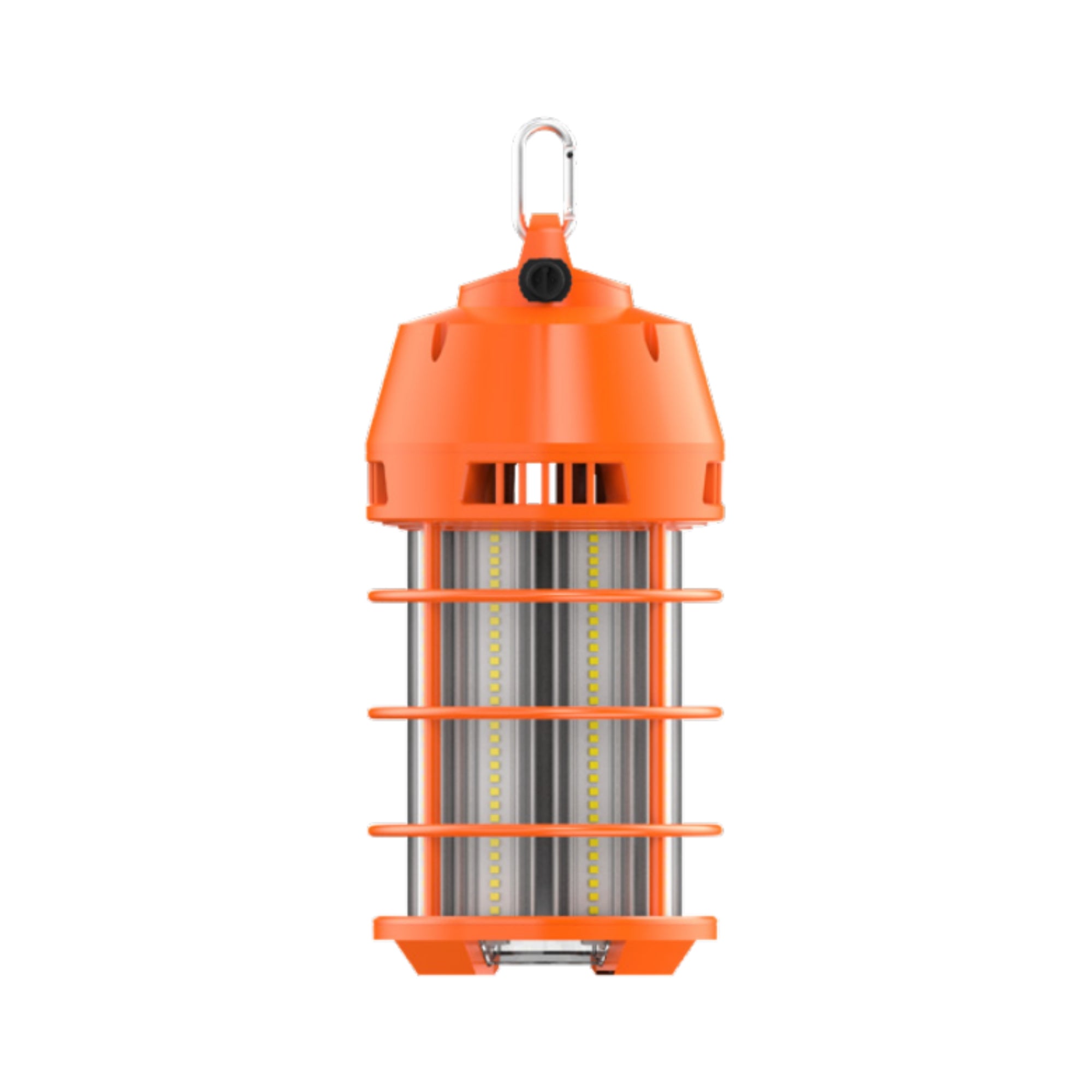 RAB TEMP34 LED Temporary Work Light, 100W/150W Selectable, 12000/18000 Lumens, 5000K, 120-277V, Carabiner Mount