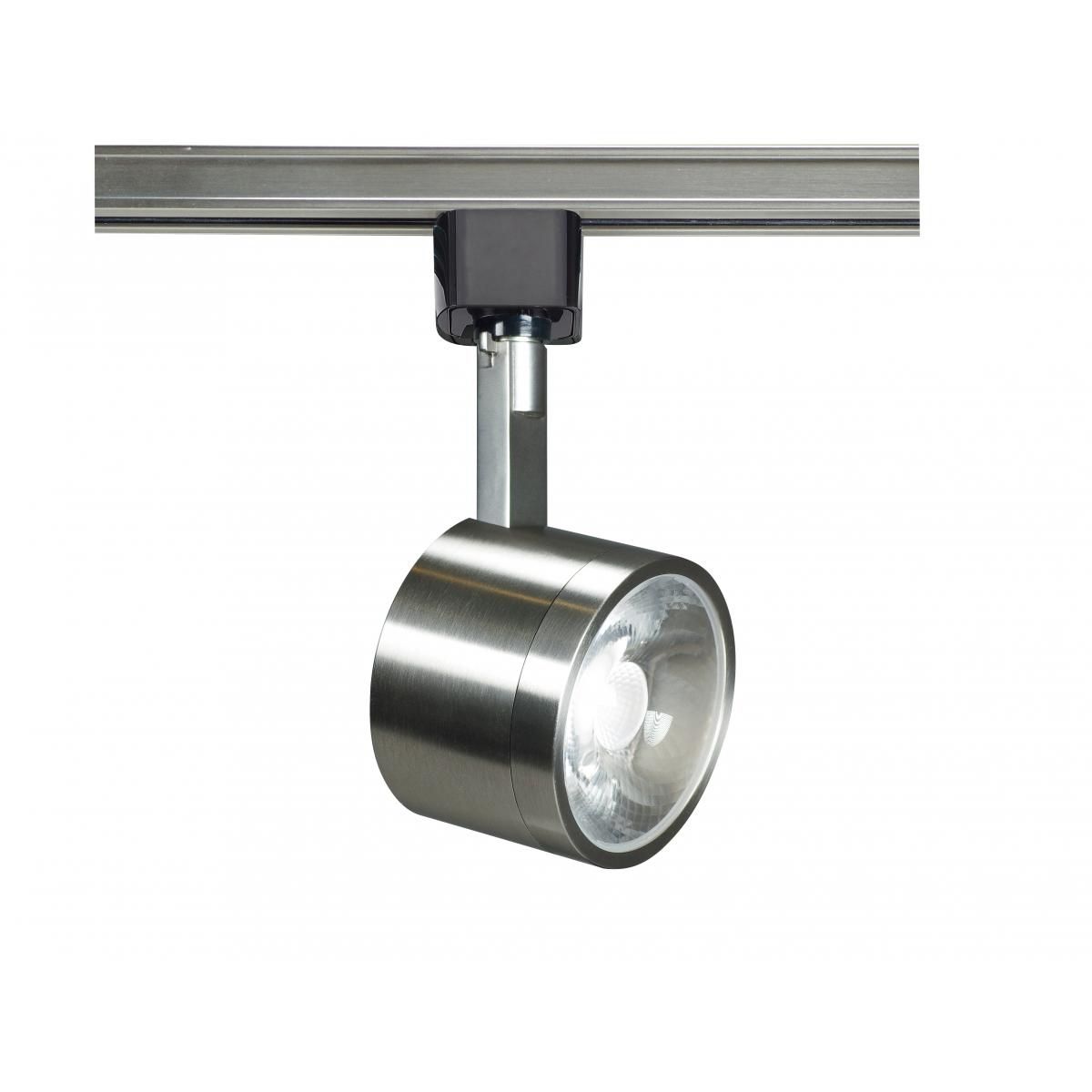 Round LED Track Head, 1000 Lumens, 12W, 3000K, Halo, 36° Beam Angle, Nickel - Bees Lighting