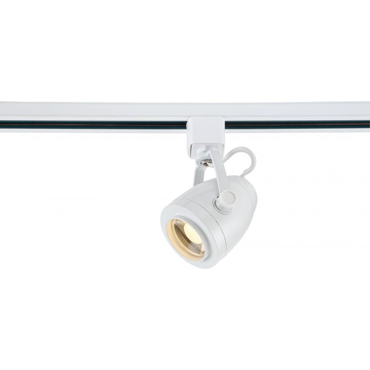 LED Track Head Pinch Back 12W 1000 Lumens 3000K, Halo, 24°, White - Bees Lighting