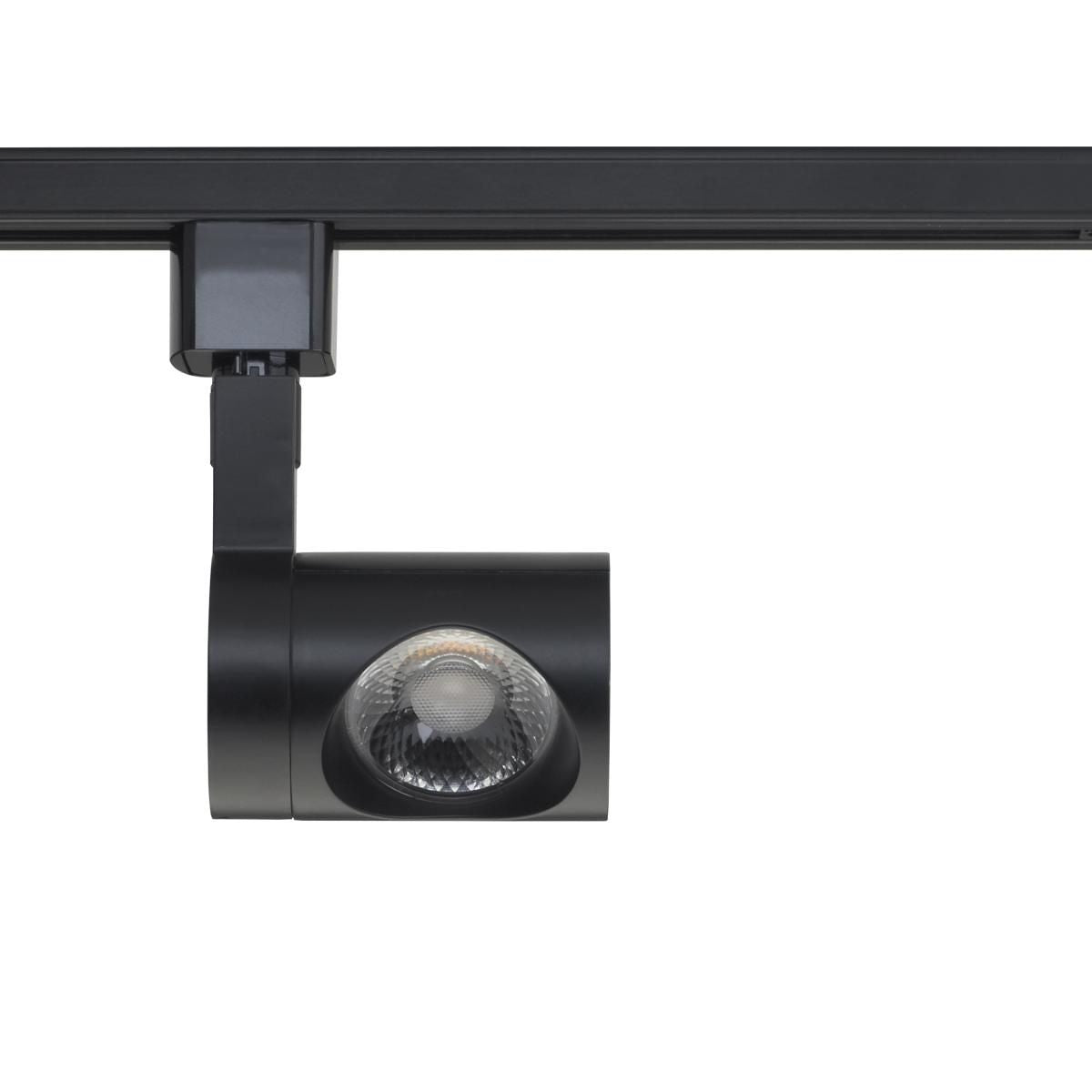 LED Track Head Pipe 12W 1000 Lumens 3000K, Halo, 24°, Black - Bees Lighting