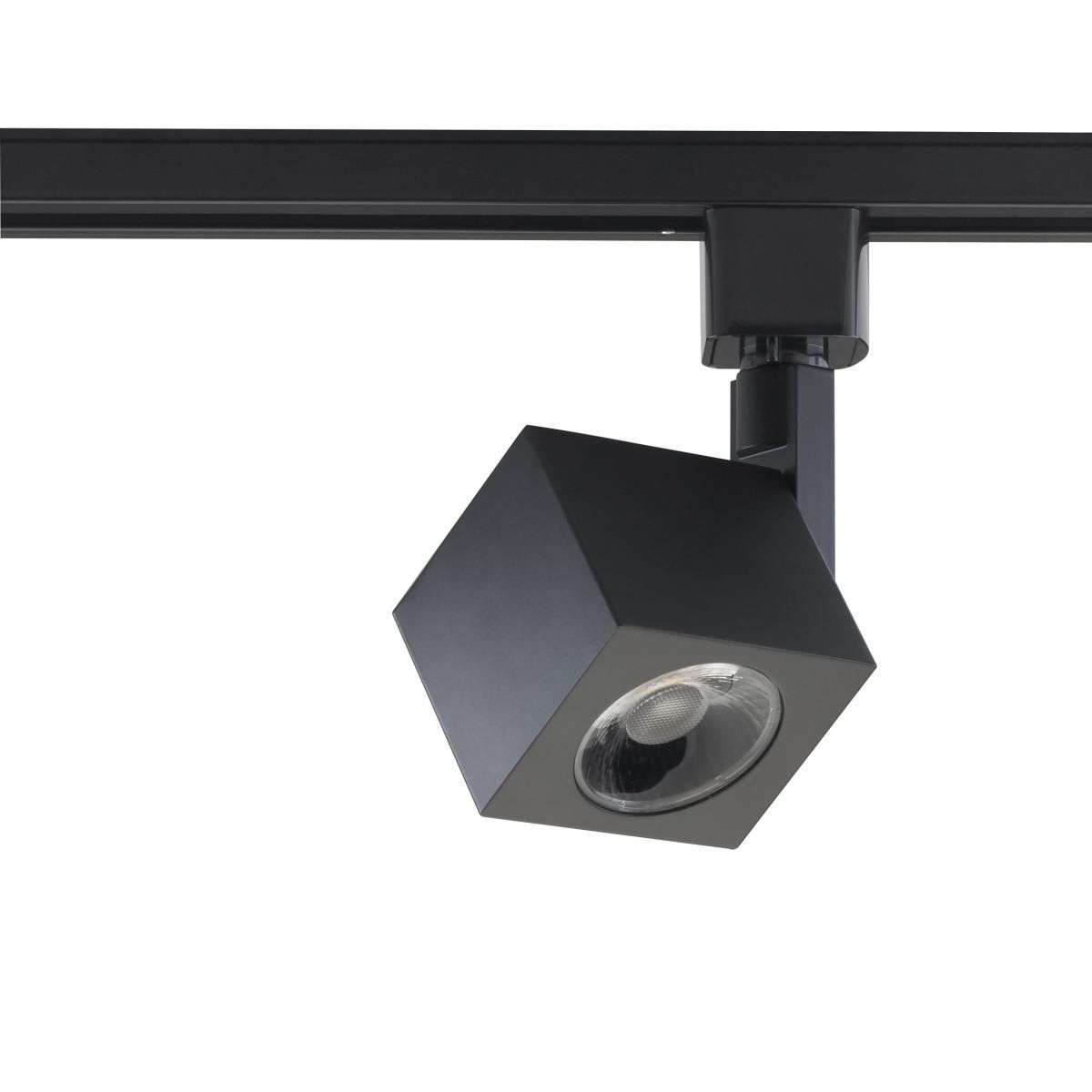 LED Track Head Square 12W 1000 Lumens 3000K, Halo, 24°, Black - Bees Lighting
