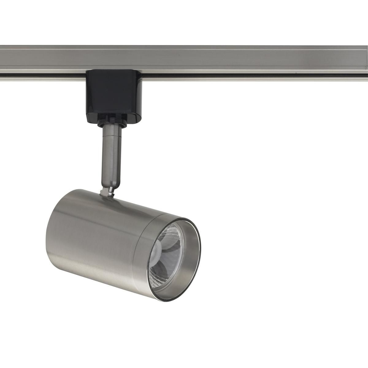 LED Track Head Small Cylinder 12W, 1000 Lumens 3000K, Halo, 24°, Nickel - Bees Lighting