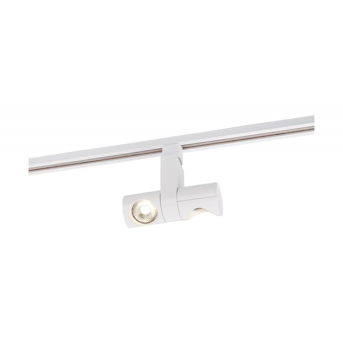 LED Dual Pipe Track Head 24W 2000 Lumens 3000K, Halo, 24°, White - Bees Lighting