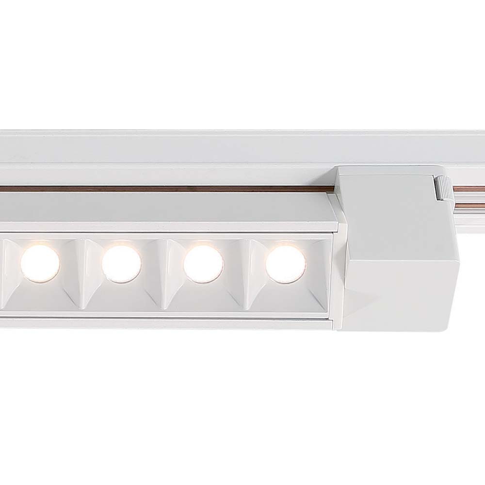 1ft LED Linear Track Bar 15W 1000 Lumens 3000K, Halo, 30°, White - Bees Lighting