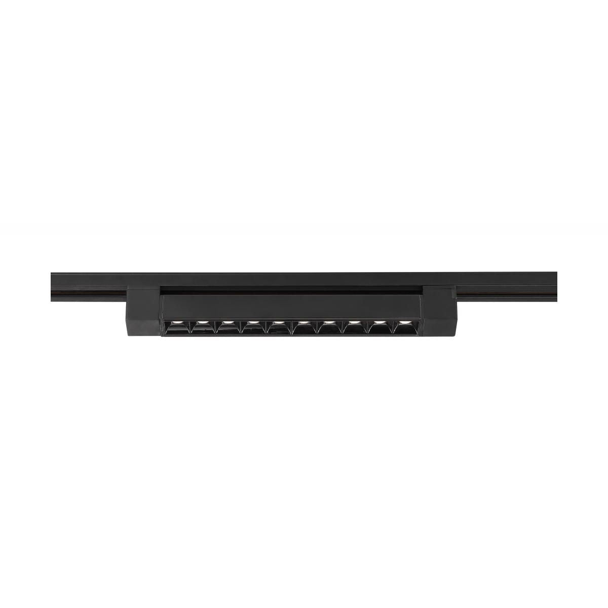 1ft LED Linear Track Bar 15W 1000 Lumens 3000K, Halo, 30°, Black - Bees Lighting