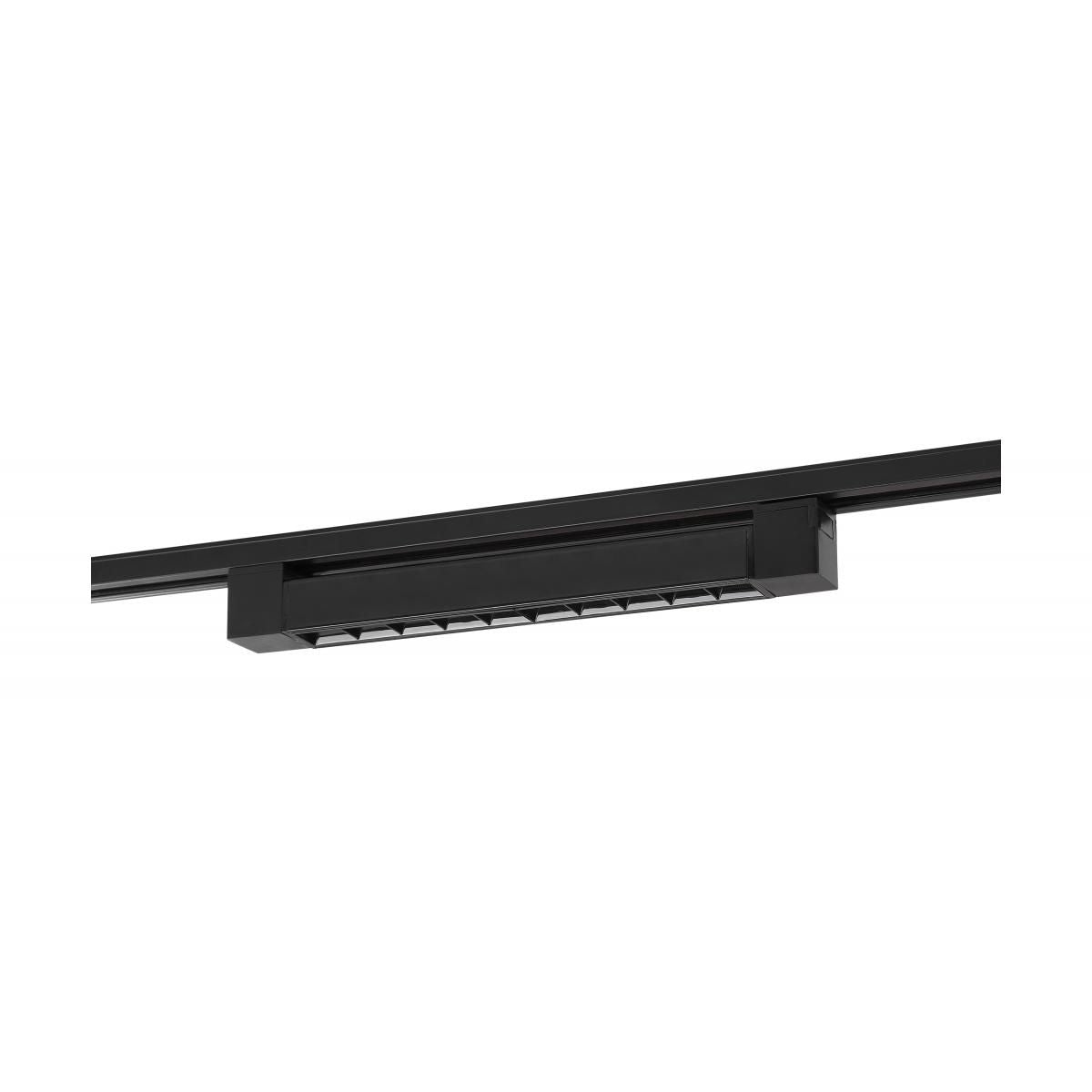 1ft LED Linear Track Bar 15W 1000 Lumens 3000K, Halo, 30°, Black - Bees Lighting