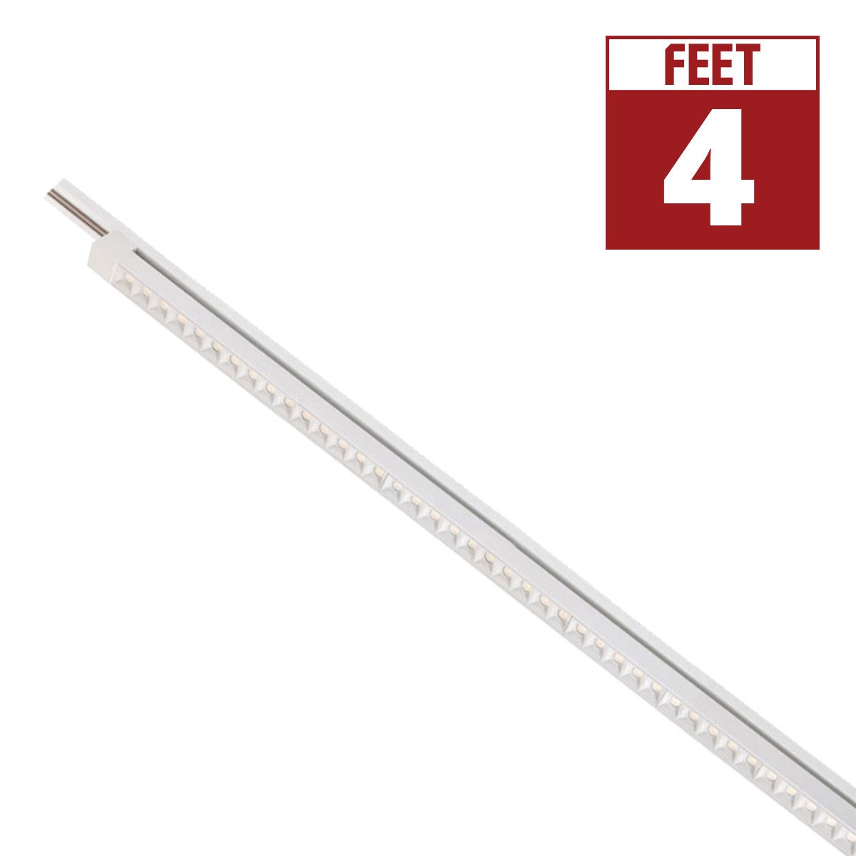 4ft LED Linear Track Bar 60W 3800 Lumens 3000K, Halo, 30°, White - Bees Lighting