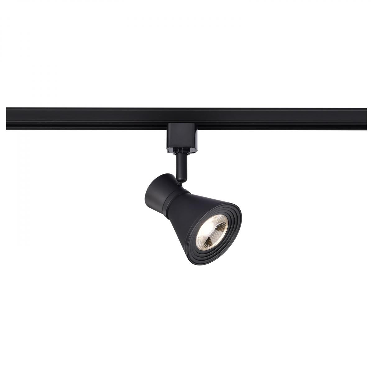 LED Cinch Halo Track Head 12W 1000 Lumens 3000K, 24°, Black - Bees Lighting