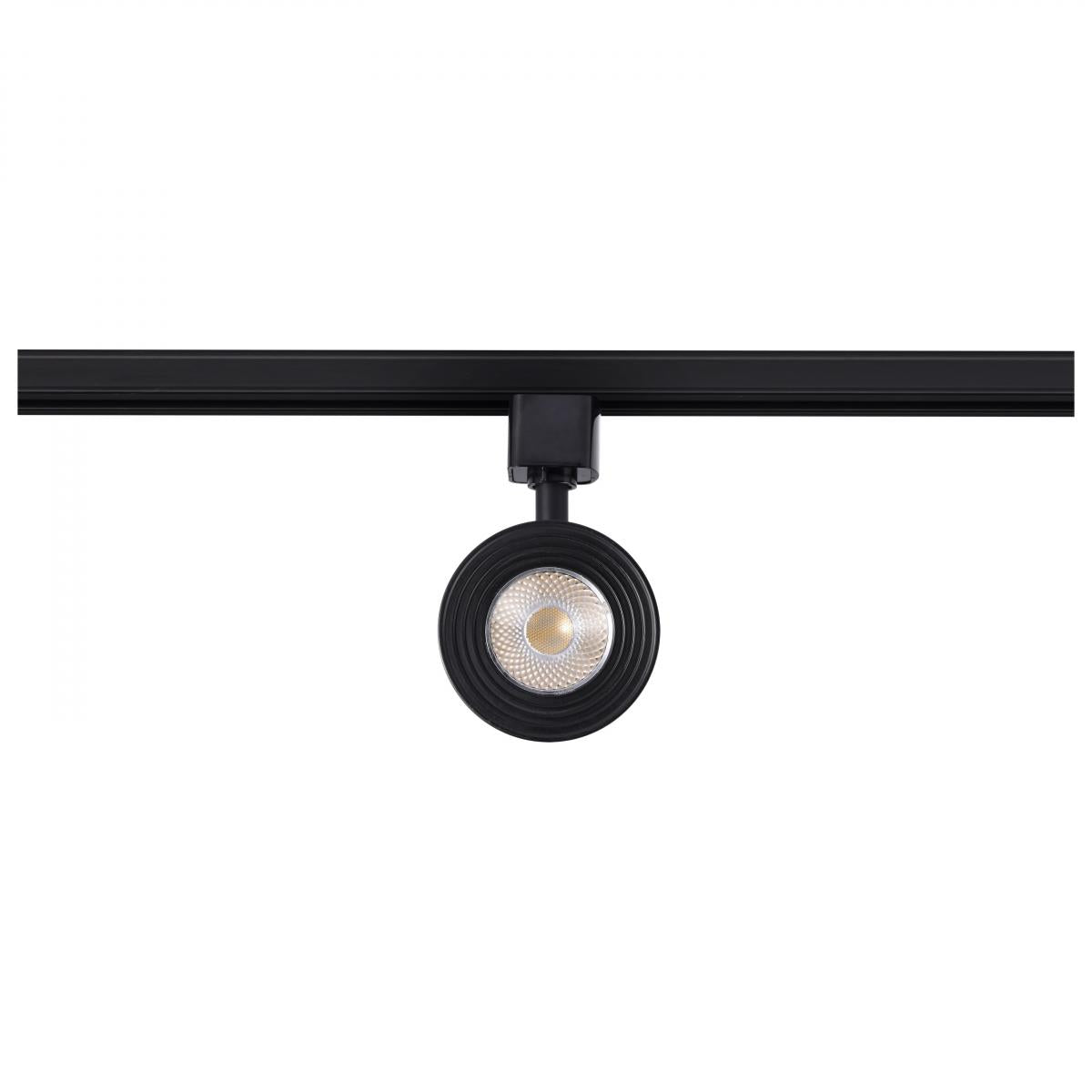 LED Cinch Halo Track Head 12W 1000 Lumens 3000K, 24°, Black - Bees Lighting
