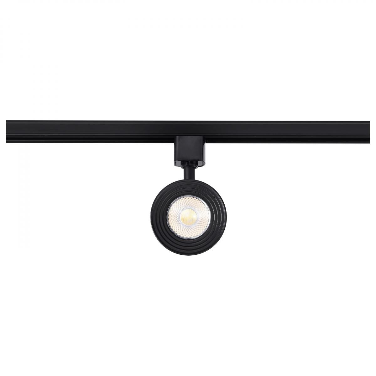 LED Cinch Halo Track Head 12W 1000 Lumens 3000K, 24°, Black - Bees Lighting