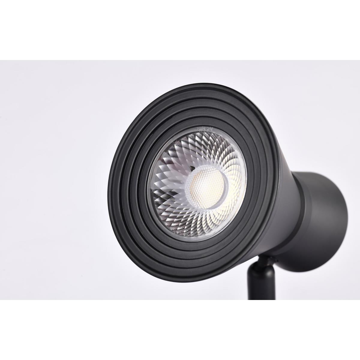 LED Cinch Halo Track Head 12W 1000 Lumens 3000K, 24°, Black - Bees Lighting