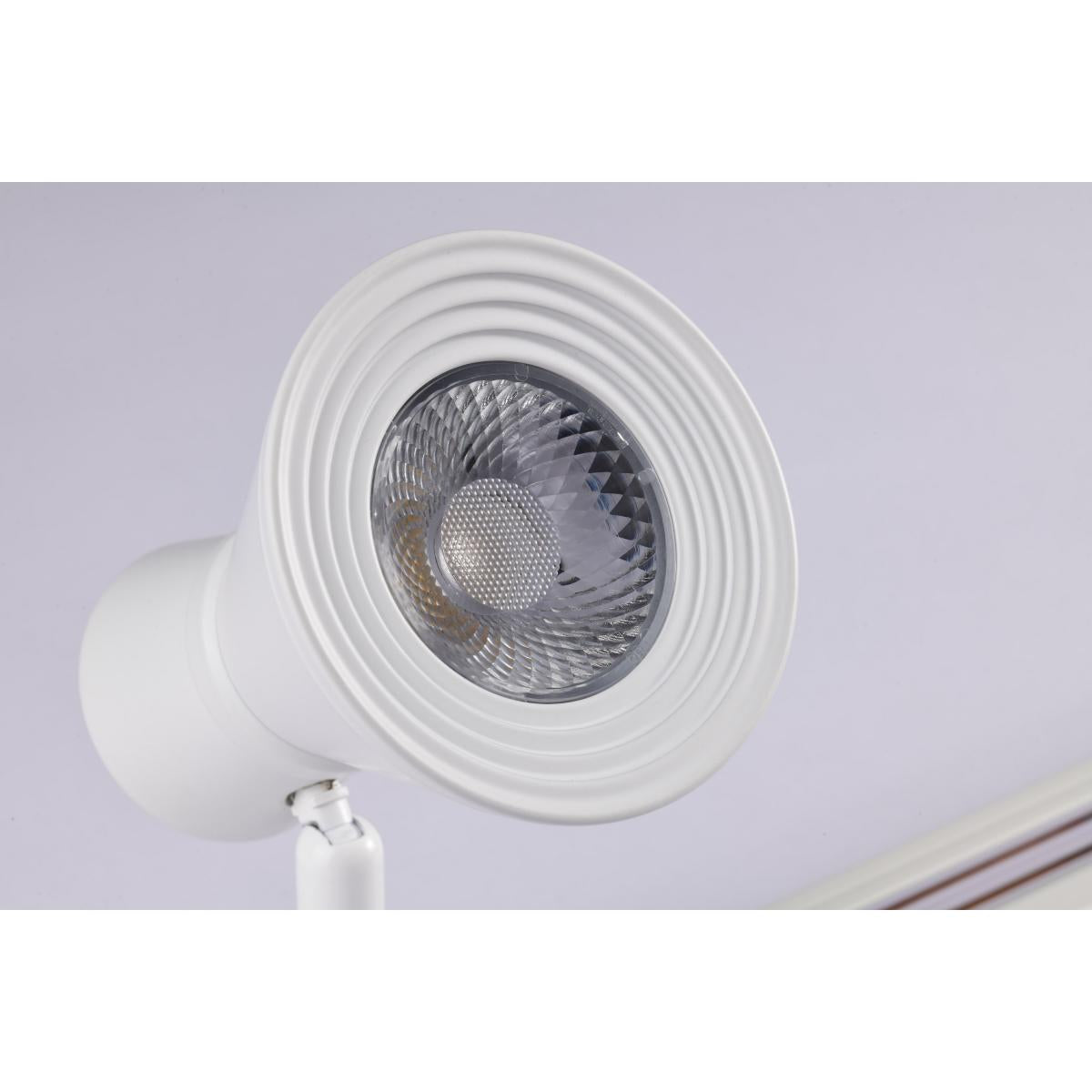 LED Cinch Halo Track Head 12W 1000 Lumens 3000K, 24°, White - Bees Lighting