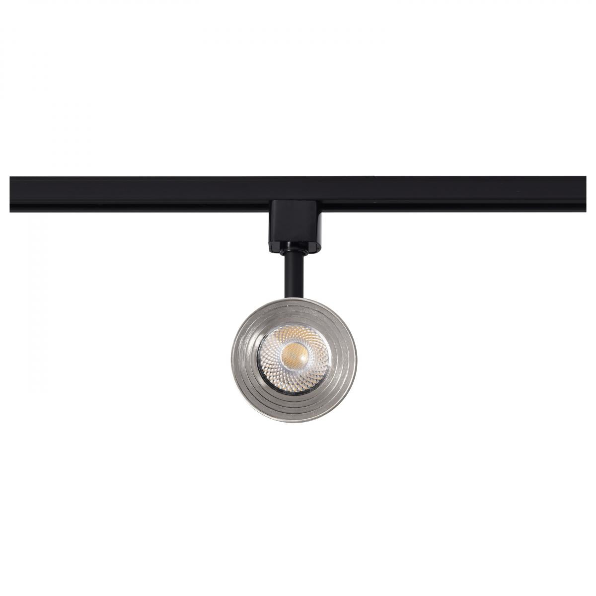 LED Cinch Halo Track Head 12W 1000 Lumens 3000K, 24°, Black & Nickel - Bees Lighting