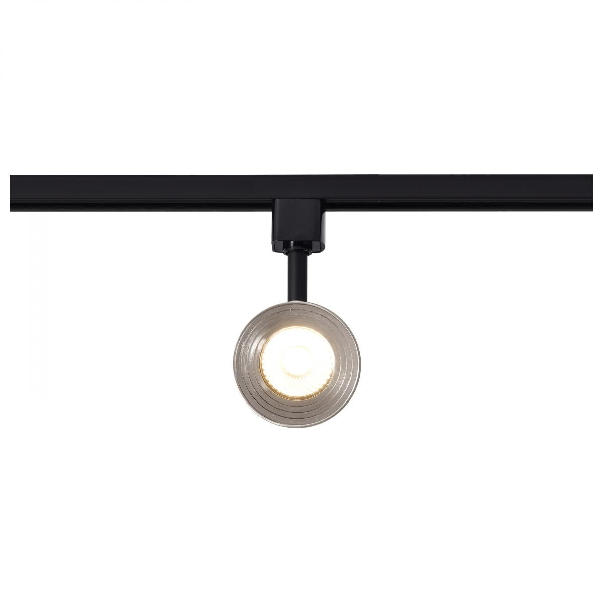 LED Cinch Halo Track Head 12W 1000 Lumens 3000K, 24°, Black & Nickel - Bees Lighting