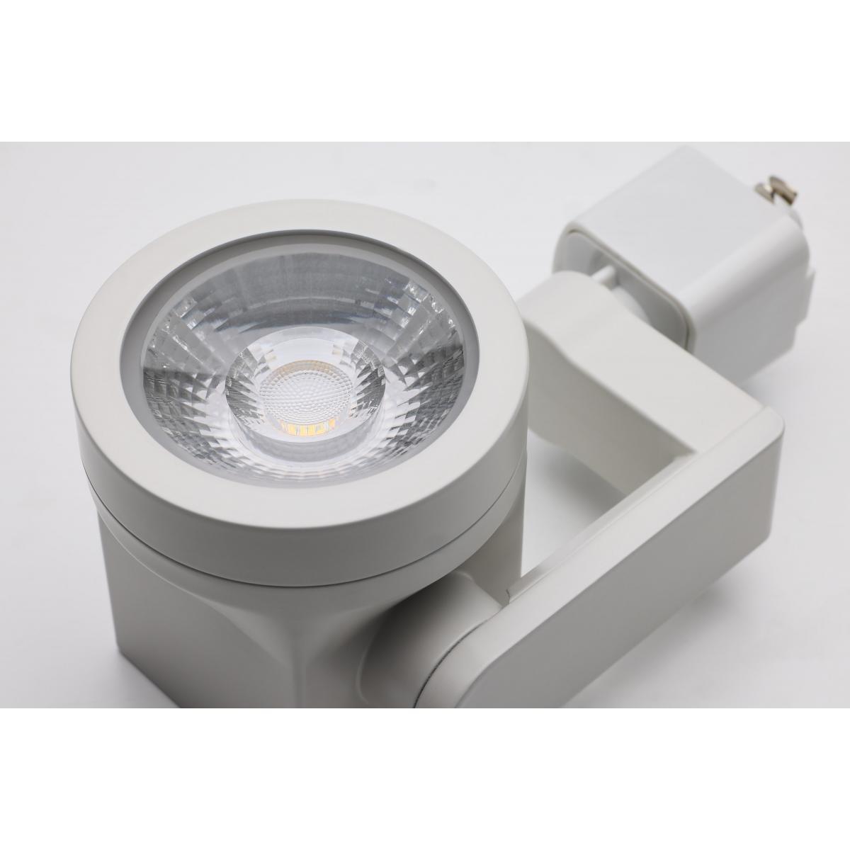 LED Lantern Style Track Head 12W 1000 Lumens 3000K, Halo, 36°, White - Bees Lighting
