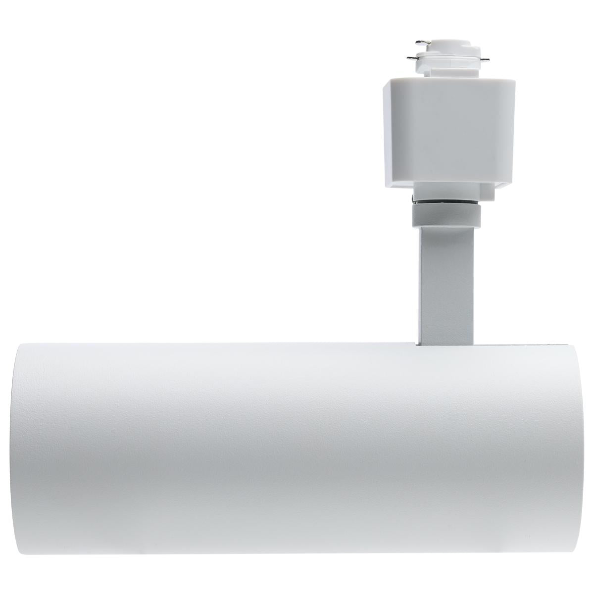 LED Track Head Adjustable Cylinder 30W 2100 Lumens, Selectable CCT, Halo, 48°, White - Bees Lighting
