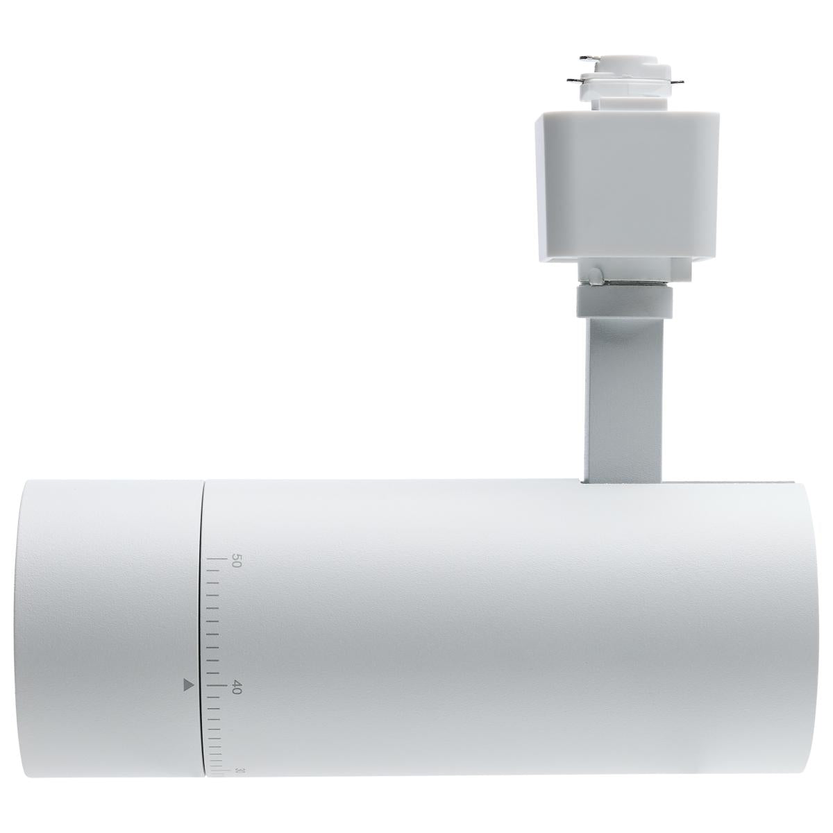 Beam Adjustable LED Track Head 15W 1100 Lumens, Selectable CCT, Halo, 20°- 50°, White - Bees Lighting