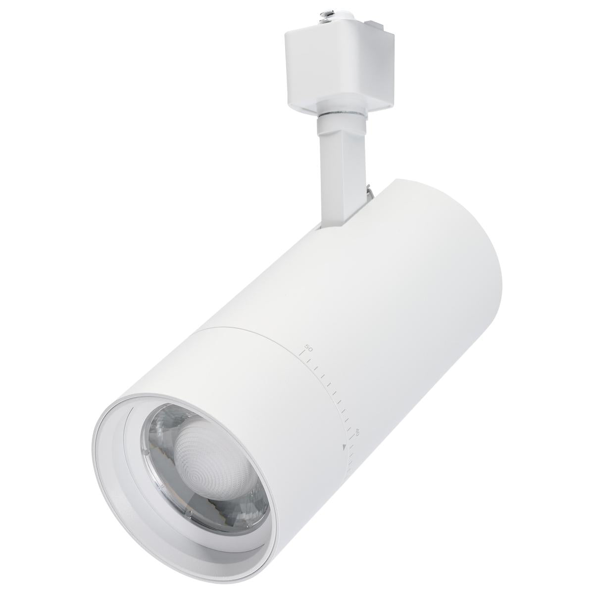 Beam Adjustable LED Track Head, Selectable CCT, Halo, 20°- 50° - Bees Lighting
