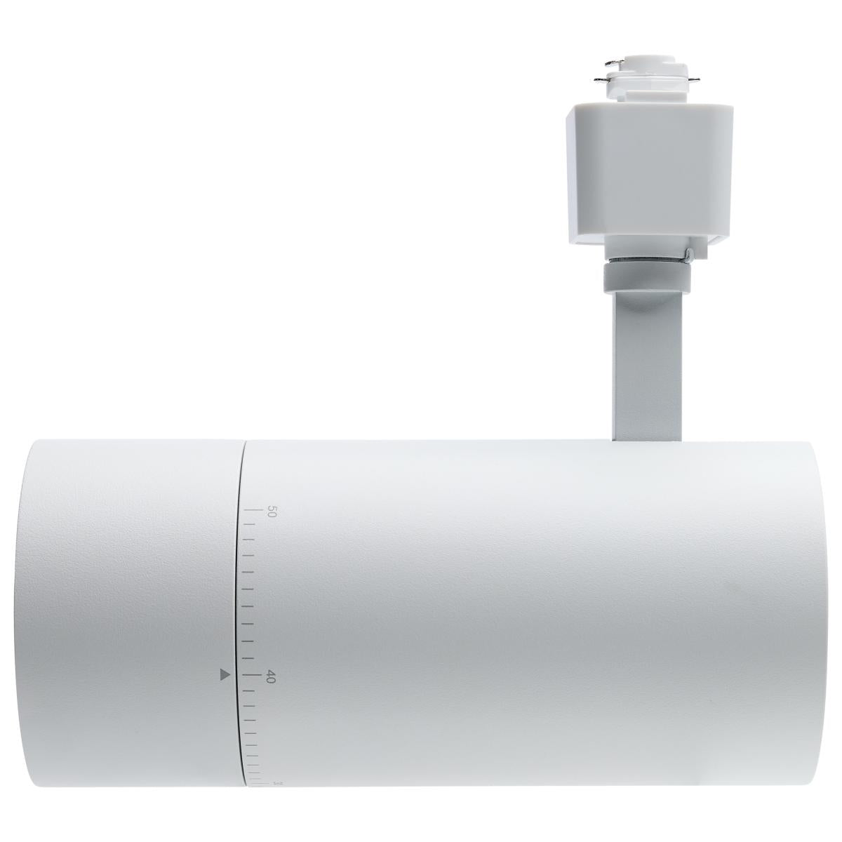 Beam Adjustable LED Track Head 30W 2100 Lumens, Selectable CCT, Halo, 20°- 50°, White - Bees Lighting