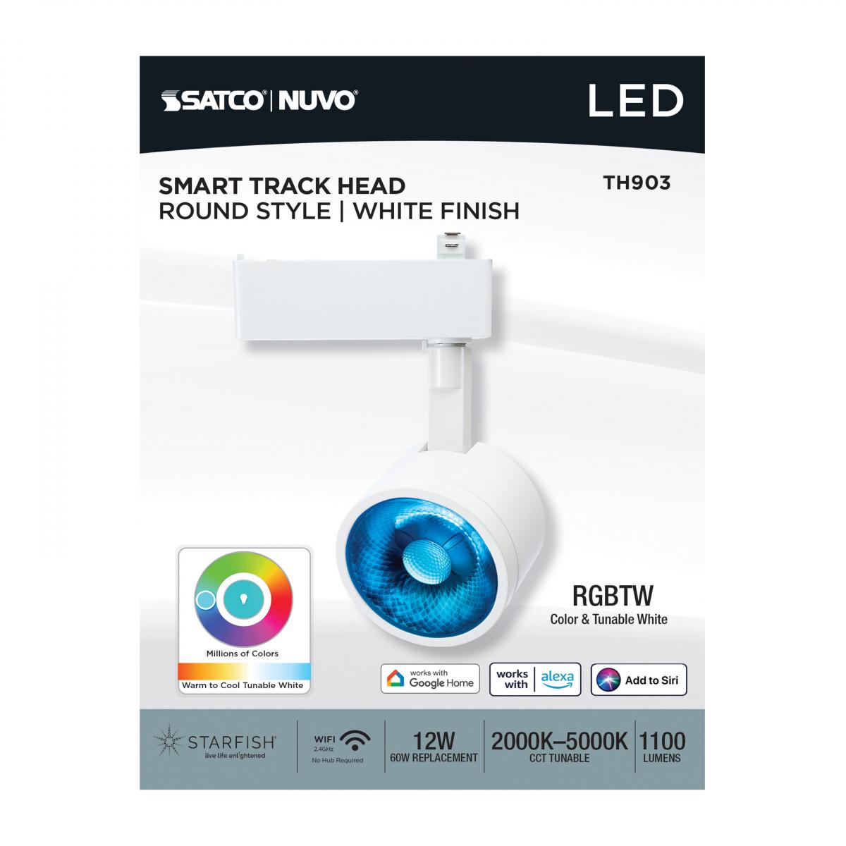 SATCO|NUVO Smart Round Track Head RGBTW - Bees Lighting