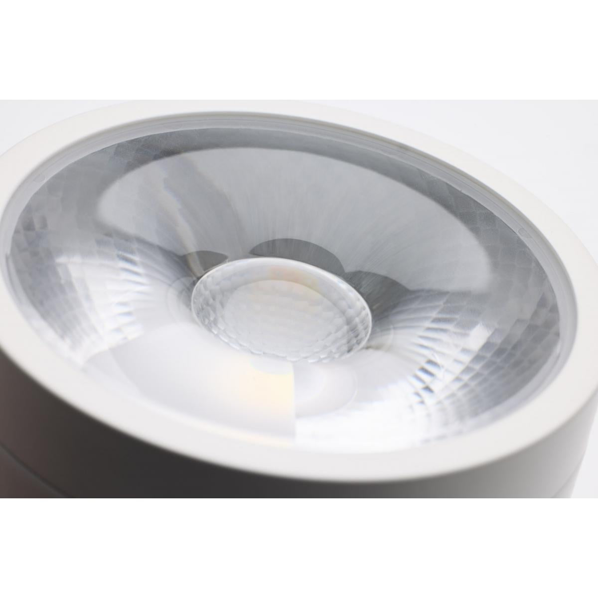 Starfish Smart Round LED Track Head, 1100 Lumens, RGBTW, Halo, 36°, White - Bees Lighting