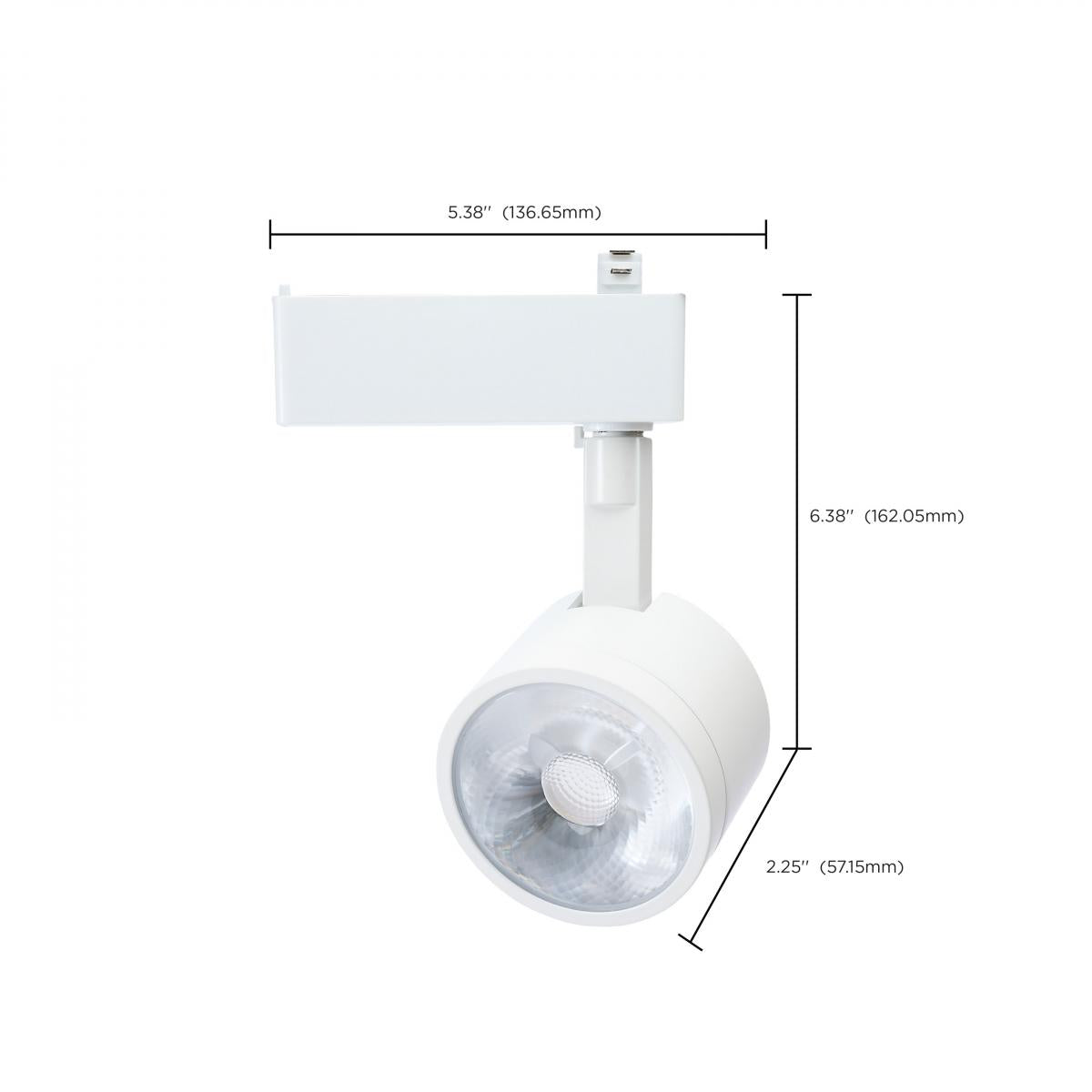 Starfish Smart Round LED Track Head, 1100 Lumens, RGBTW, Halo, 36°, White - Bees Lighting