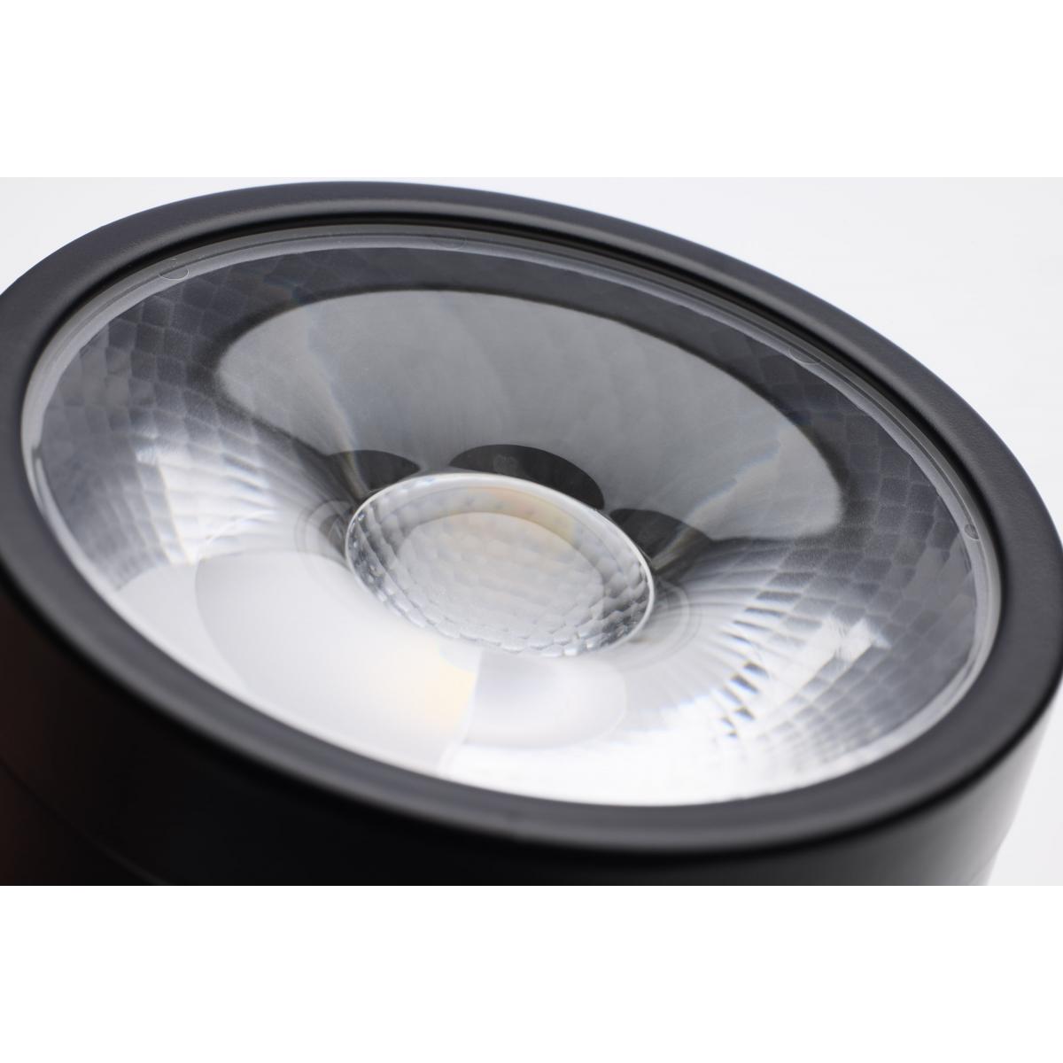 Starfish Smart Round LED Track Head, 1100 Lumens, RGBTW, Halo, 36°, Black - Bees Lighting