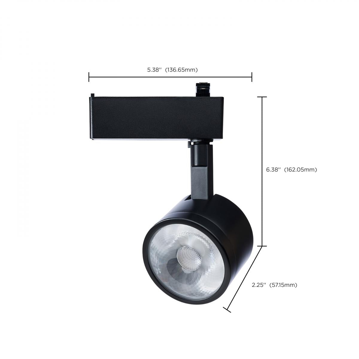 Starfish Smart Round LED Track Head, 1100 Lumens, RGBTW, Halo, 36°, Black - Bees Lighting