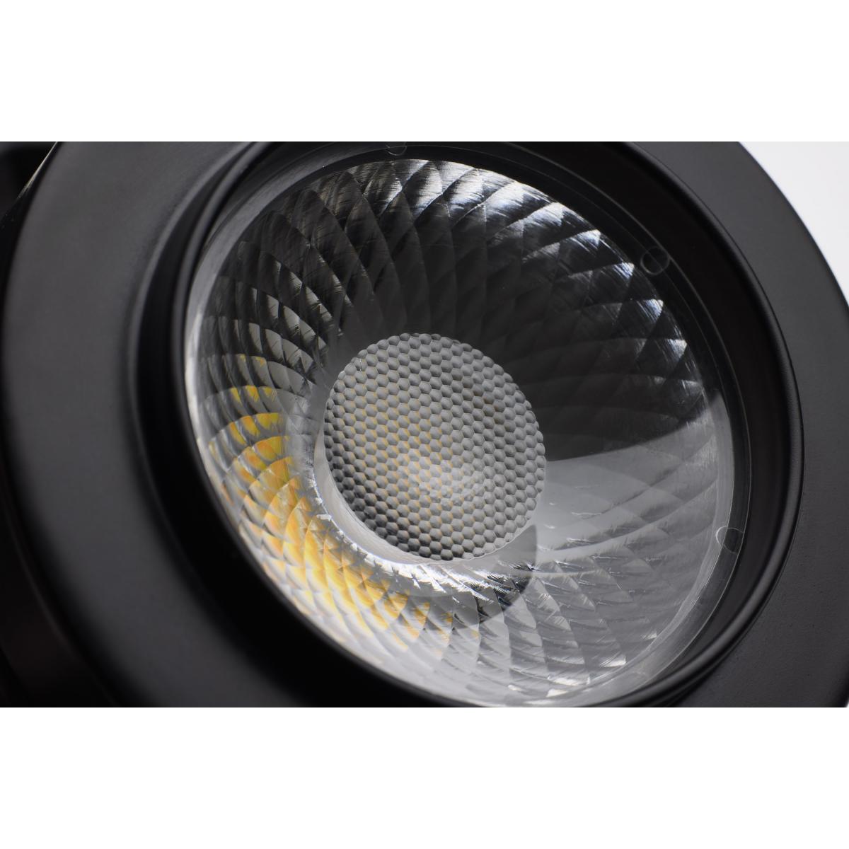 Starfish Smart Pinch Back LED Track Head 12W 1100 Lumens RGBTW, Halo, 36°, Black - Bees Lighting
