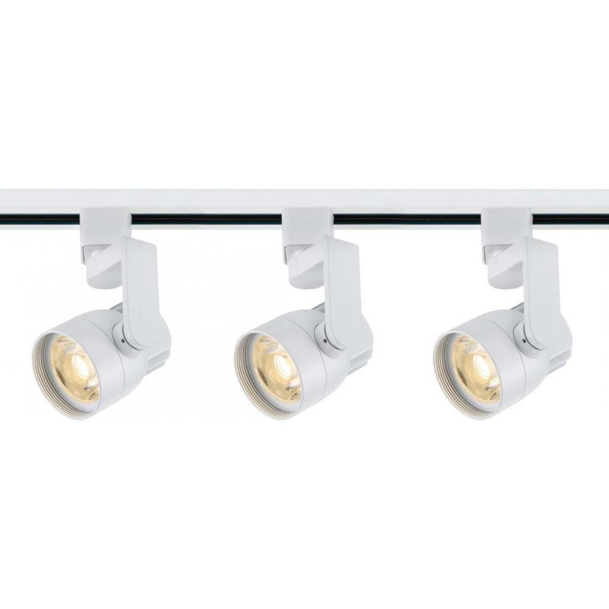 4 ft 3 Lights Angle Arm LED Track Kit, 36W, 3000 Lumens, 3000K, Halo (H), 36 Degree Beam Angle - Bees Lighting