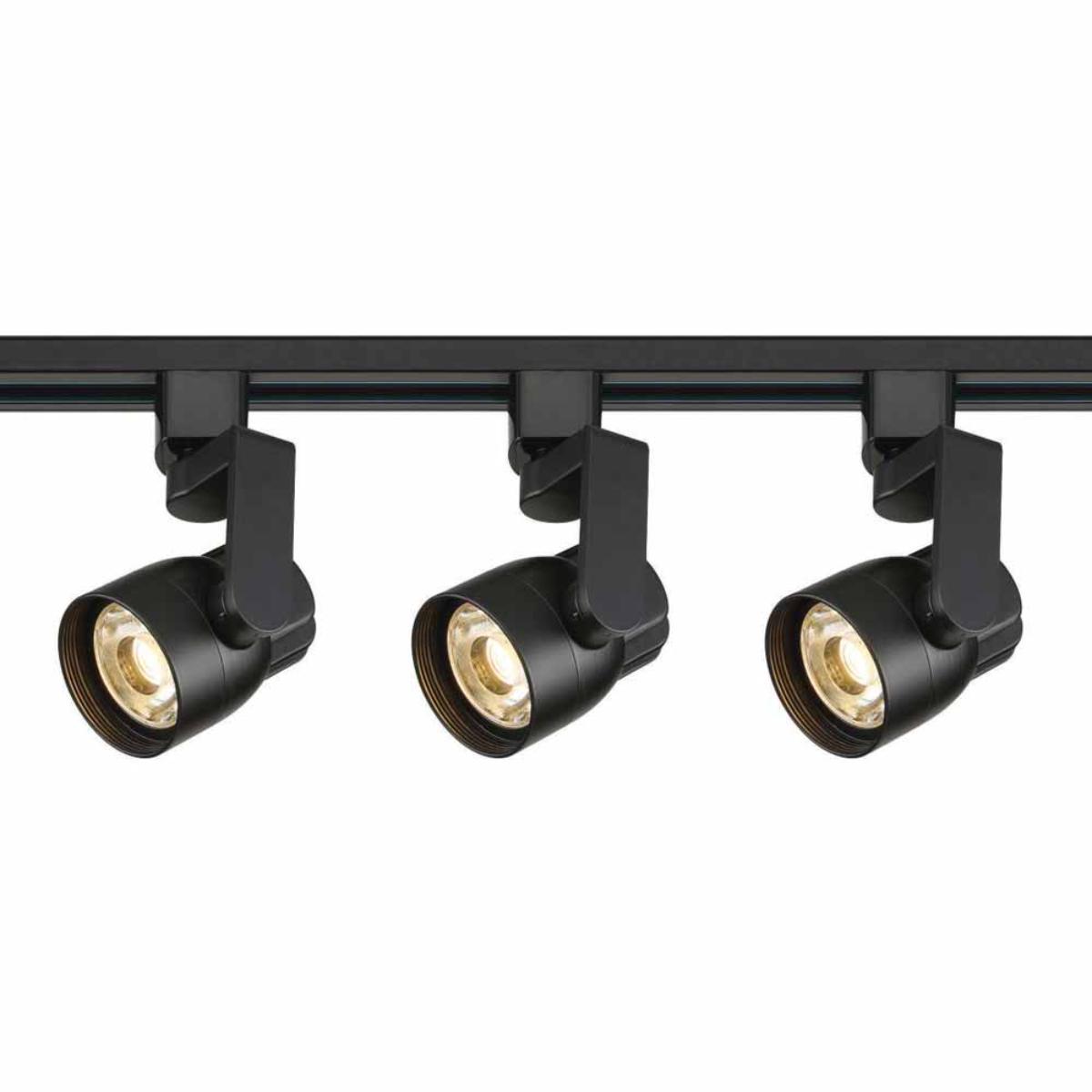 4 ft 3 Lights Angle Arm LED Track Kit, 36W, 3000 Lumens, 3000K, Halo (H), 36 Degree Beam Angle - Bees Lighting