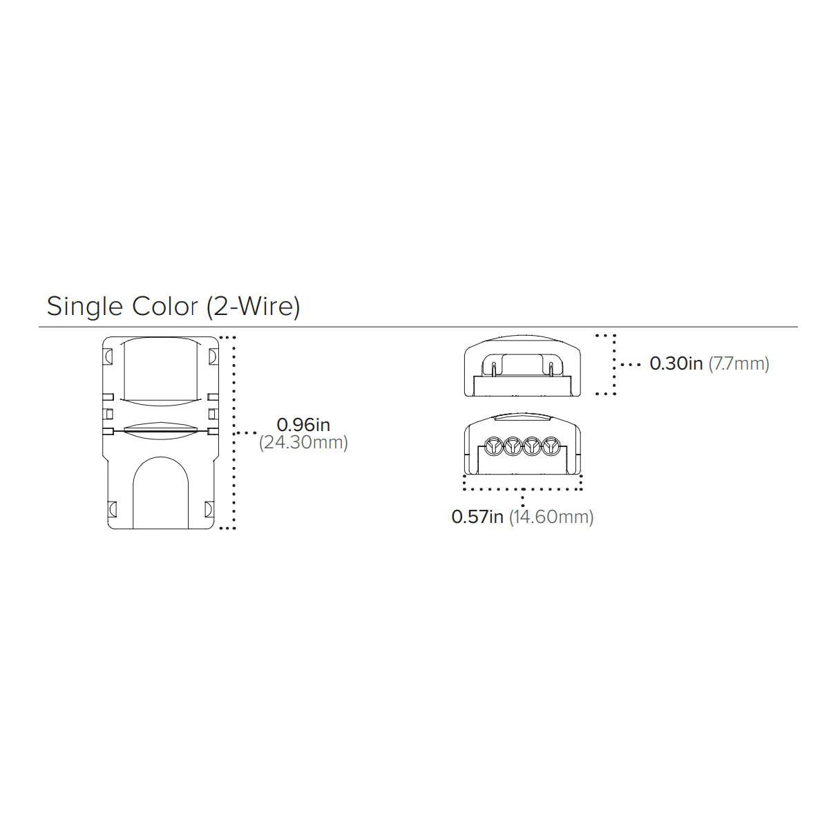 Trulink Tape to Tape Splice Connector, 2 Wire, IP20 Rated - Bees Lighting