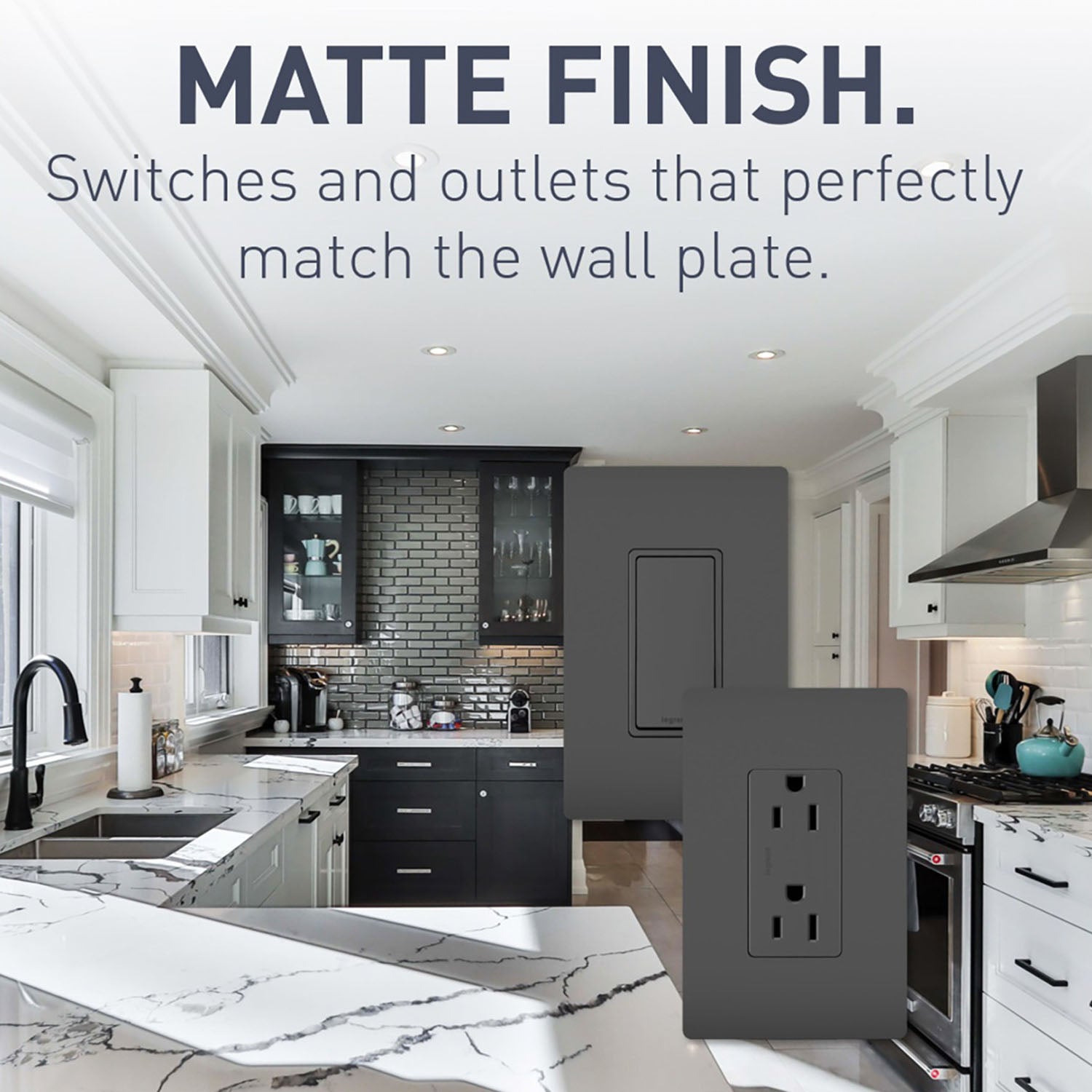 radiant 3-Way Rocker Light Switch, 15-Amp, 120V, Black - Bees Lighting
