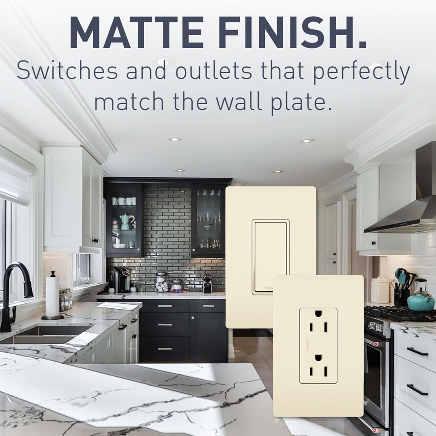 radiant 3-Way Rocker Light Switch, 15-Amp, 120V, Light Almond - Bees Lighting