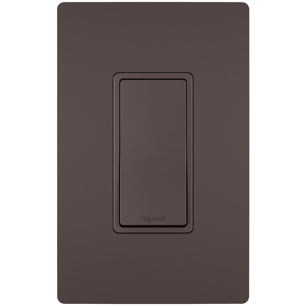 radiant 3-Way Rocker Light Switch, 15-Amp, 120V, Dark Bronze - Bees Lighting