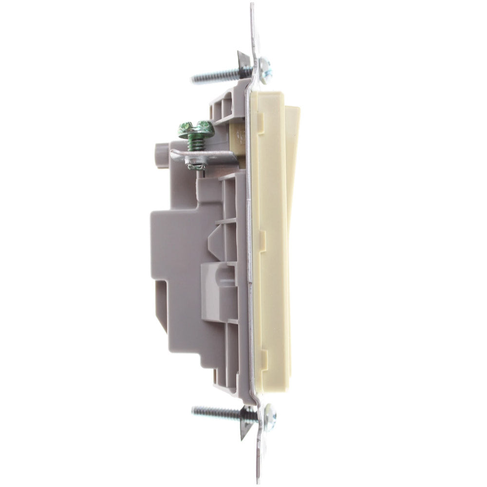 radiant 3-Way Rocker Light Switch, 15-Amp, 120V, Ivory - Bees Lighting
