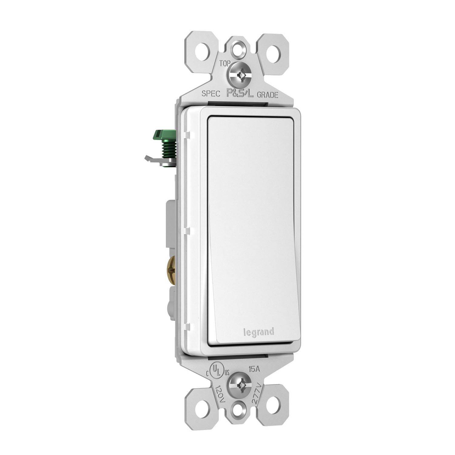 radiant 3-Way Rocker Light Switch, 15-Amp, 120V, White - Bees Lighting
