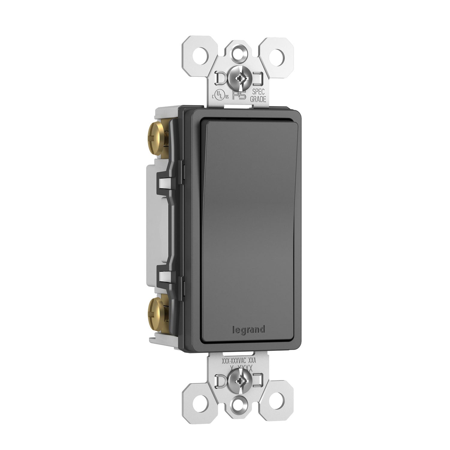 radiant 4-Way Rocker Light Switch, 15-Amp, 120V, Black - Bees Lighting
