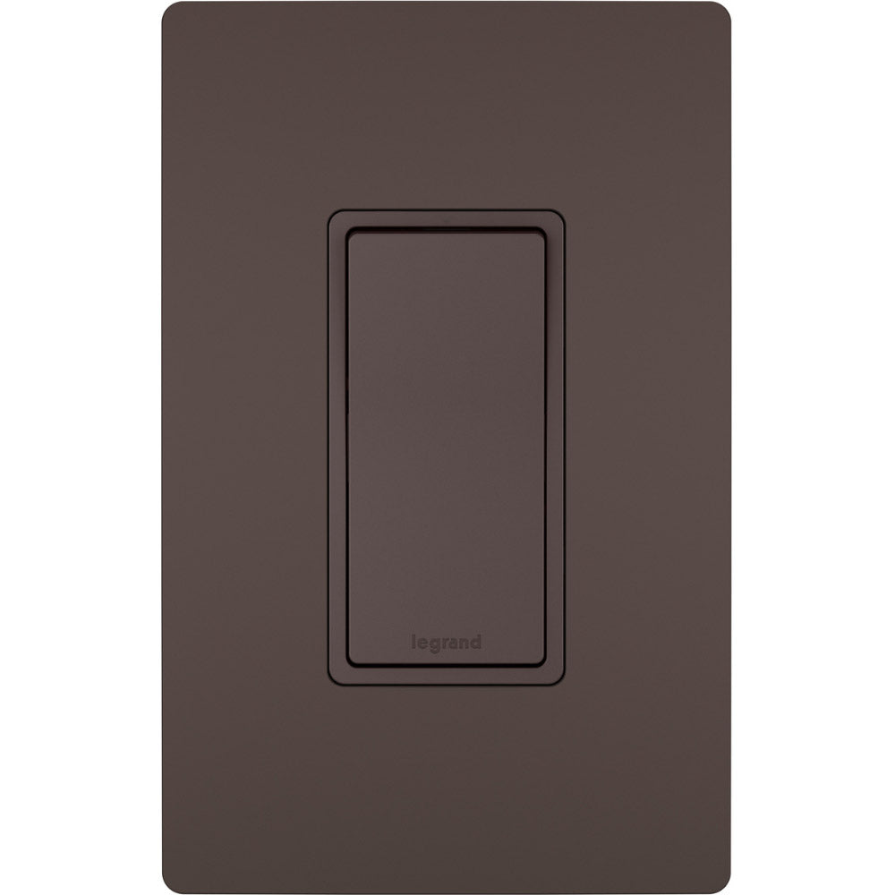 radiant 4-Way Rocker Light Switch, 15-Amp, 120V, Dark Bronze - Bees Lighting